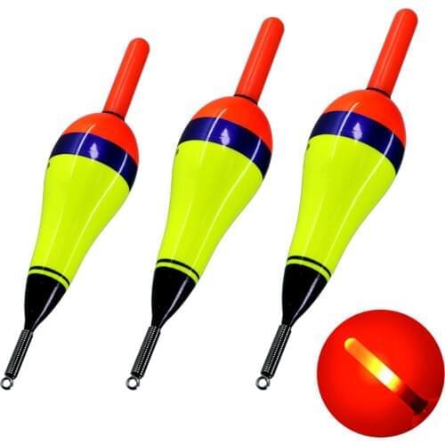 1 piece Luminous Fishing Float Bobber Led Fishing Light Stick Buoy Electronic Glow Rock Fishing Float For Night #1.5 #2.0 #3.0