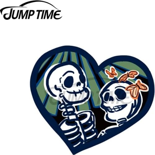 Jump Time 13 x 9.8cm For True Beauty Kdrama Webtoon Love Skull Car Stickers Sunscreen Vinyl JDM Waterproof Anime RV VAN Decal
