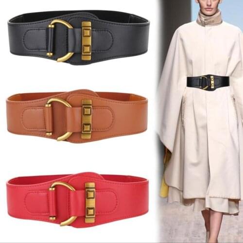 Women Wide Waist Elastic Stretch Belts Fashion Tie-in Adornment Coat Belt DesignerSexy Solid Color Luxury WaistbandWaist Sealing