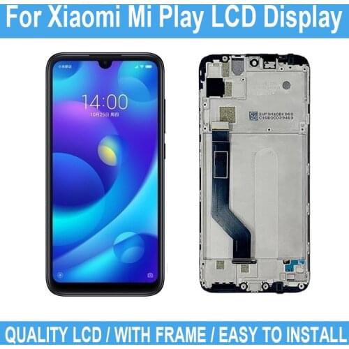 5.84 inch For Xiaomi Play LCD Display Touch Screen With Frame For Xiaomi Mi Play Digitizer Assembly Replacement Screen Parts