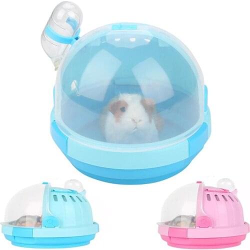 1 Pc Pet Hamster Case Portative Nontoxic Plastic Travel Carrier For Pets Rabbits Pet Small Animal Outdoor Carrier