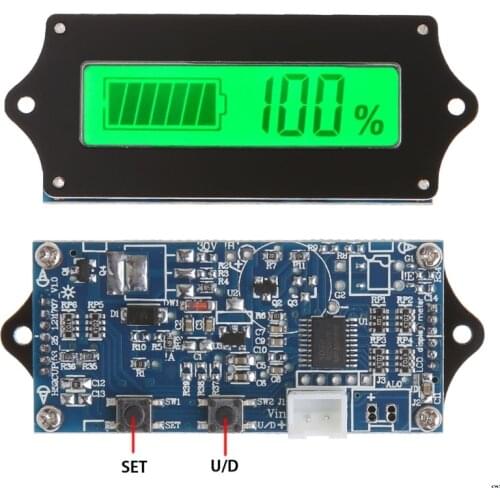 12/24/36/48/60/72V LED Lead Acid Storage Battery Indicator Tester Gauge Monitor powerful battery level testing system