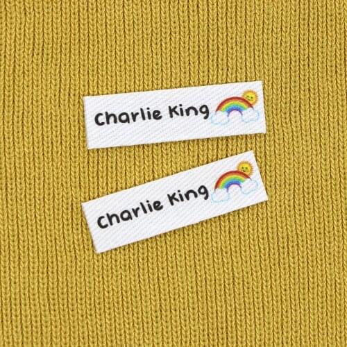 152 pieces Personalized name Labels for child, Custom logo tags, Iron on label, Custom Clothing Labels(YT066)