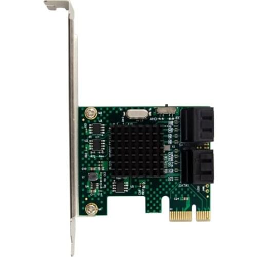 4-Port SATA 3.0 Expansion Card PCI-E X1 ASM1061 Dual Layer SATA 6G Hard Drive Converter Card