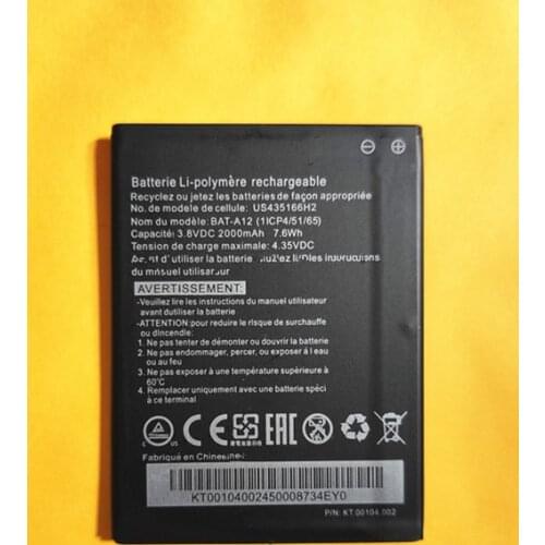 BAT-A12 battery for acer liquid Z520 Battery Dual SIM (P/N BAT-A12(1ICP4/51/65) KT.00104.002) 2000mAh
