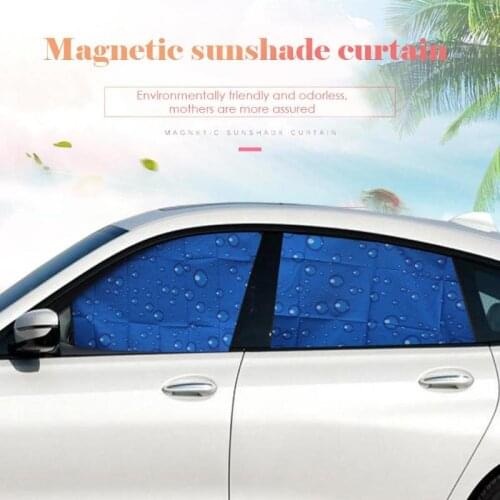 Car Sun Shade Curtain Auto Styling Magnetic Side Window UV Protection Sun Visor Free Extension And Expansion Range