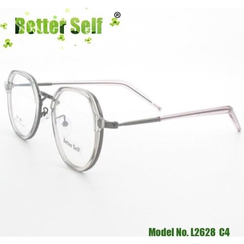 Better Self L2628 Eyewear TR90 Alloy Spectacles Clear Retro Eyeglasses Frames Men Women Myopia Optical Glasses