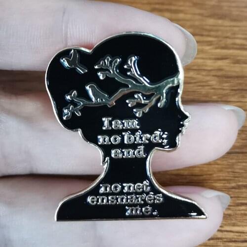 Jane Eyre Book Quote Enamel Pin
