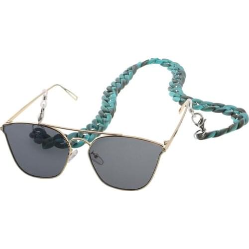 JGL002 9 color acrylic multi-color color glasses chain concave shape Eyeglass Lanyard Straps Sunglasses Chain For Women charm