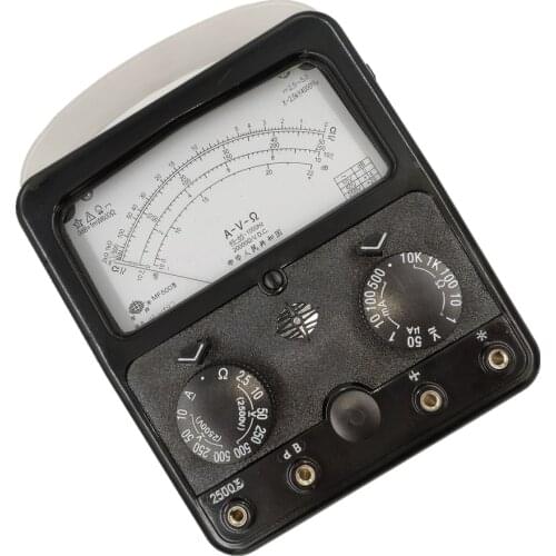 MF500 Analog Multimeter Volt Ampere Ohm Meter 2500v 20hm 500ma