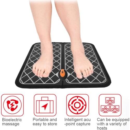 New Remote Control EMS Foot Massager Sole Muscle Massager Wireless ABS USB Fatigue Pain Relief Massage Tool Device