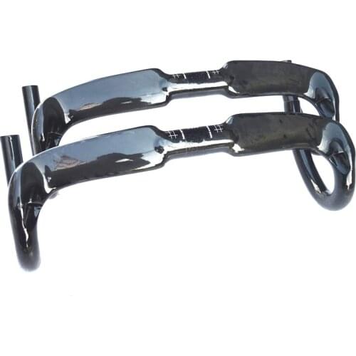 Full Carbon Fibre Highway Road Bike Handlebar Reduce resistance bent bar strengthen Cycling Bicycle Parts 400/420/440mm