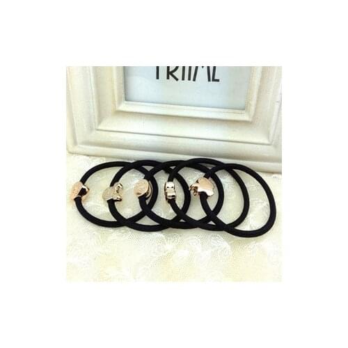 [6416] 5pcs/lot multi color bracelet hair accessories girl gum weave baffle braided bow bandana ornaments