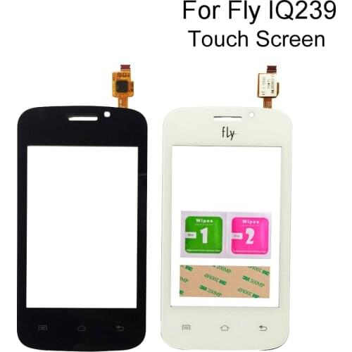 Touch Screen Glass For Fly IQ239 IQ 239 Mobile Phone Touch Screen Digitizer Panel Front Glass Lens Sensor Touchscreen Tools