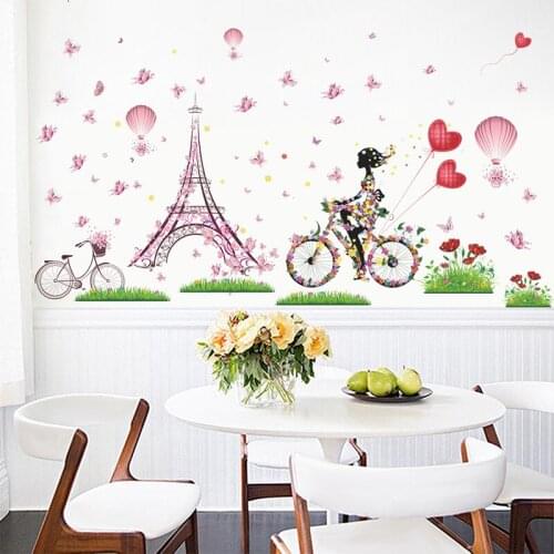 Fairy Girl Butterfly Eyes Pencil Flower Wall Stickers Decals Home Living Room Bedroom Decoration Poster Mural Gifts