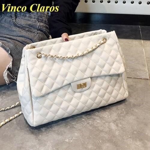 Luxury Brand Large Shoulder Bag Women Chain Messenger Bags Pu Leather Fashion Designer Big Purse Crossbody Bag Bolsa Sac A Main