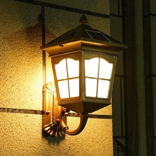 Outdoor Garden Waterproof Led Garden Lamp Solar Wall Lamp