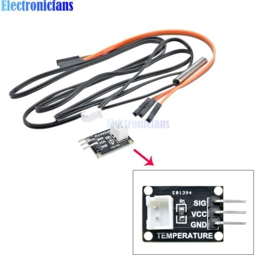 DC 2.2V-12V 0.5mA High Precision NTC Thermistor Temperature Probe 10K Temperature Sensor Kit for Adruino R3 MCU 1M Cable