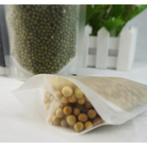 20x30cm,100pcs X PET Stand up Matte Clear ziplock bags - Zipper reclosable plastic pouch Frosted Surface, food packaging sachet