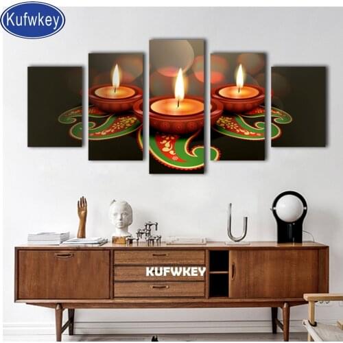 5d diy diamond painting 5 Pieces"cartoon/elf/girl"full square diamond embroidery rhinestones mosaic diamond,stickers wall decor