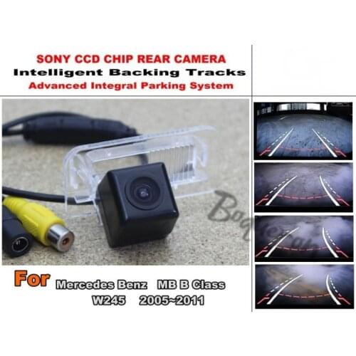 For Mercedes Benz MB B Class W245 Car Intelligent Parking Tracks Camera / HD CCD Back up Reverse Camera / Rear View Camera