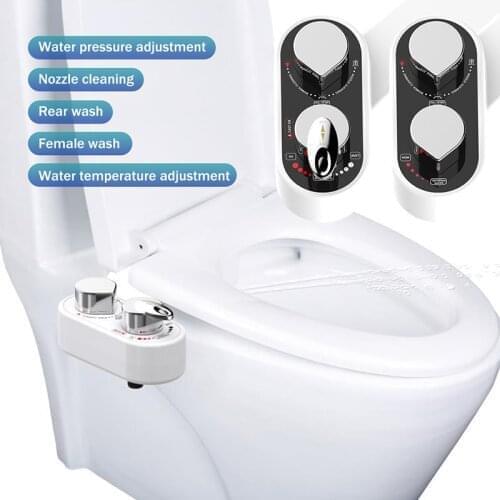 Bidet non electric hot cold bidet toilet seat sprayer bottom cleaning sprinkler nozzle self-cleaning water gun Muslim Shower