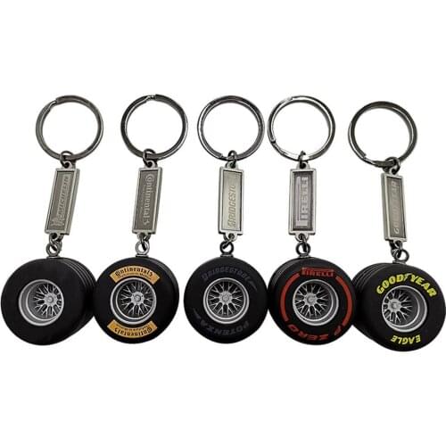1pcs Soft Rubber Tires Keychain Innovative Simulation Small Tire Pendant Simulation Automobile Decoration Auto For Men Souvenirs