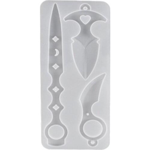 Crystal Epoxy Resin Mold Keychain Silicone Mould DIY Crafts Decorations Pendant Making Tool C1FC