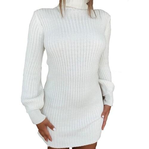 Fashion Women winter autumn Casual stripe Jumper Turtleneck Sweaters Dress pullover new Sexy winter clothes ladies sweaters