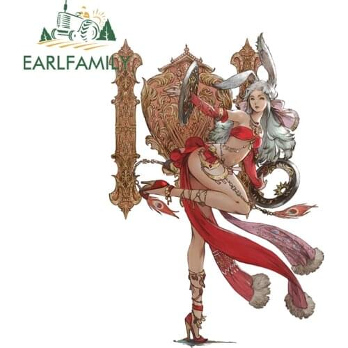 EARLFAMILY 13cm x 9.2cm for Final Fantasy XIV Car Stickers Creative Decal Car Accessories Window Skateboard Waterproof DIY Goods