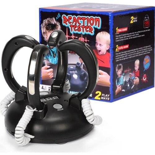 Electric Shocking Lie Detector Adjustable Reaction Toy Adults Bar Party Entertainment Liar Truth Desktop Reaction Game Console