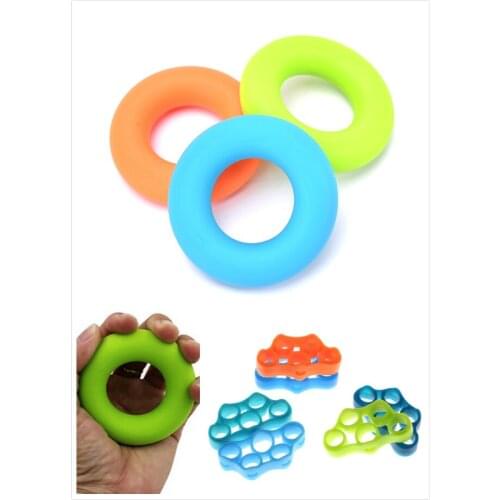 1PC Finger resistance bands Hand Gripper Forearm Wrist Training Stretcher Exercise Pull Ring Grips Expander Fitness Equipment