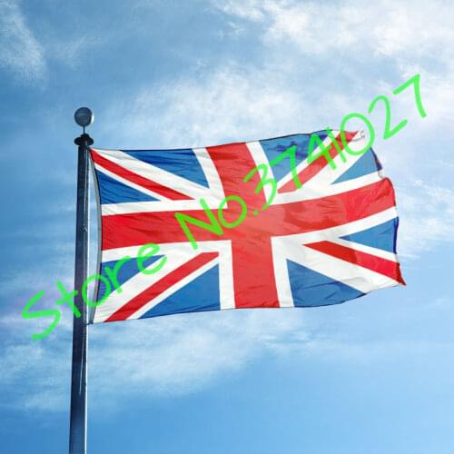 United Kingdom flag 90*150CM polyester flag with metal grommet custom flying banner