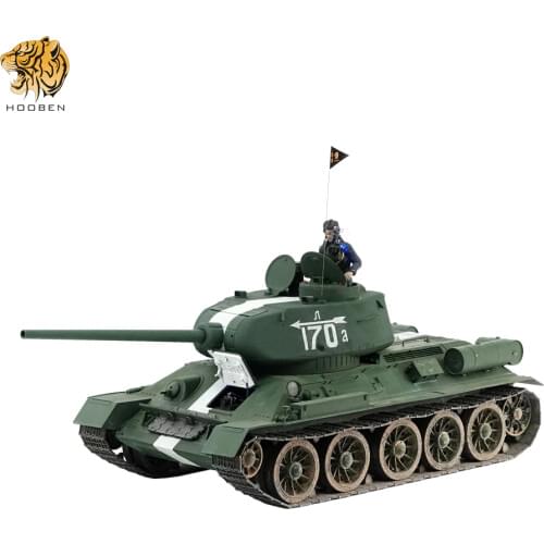 HOOBEN 1/10 T-34/85 Soviet Medium Militay Tank Brushess Version T3485 RTR 6774