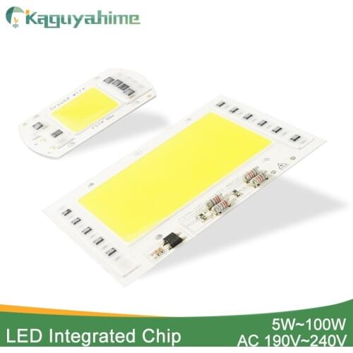 Kaguyahime AC 220V 5W~100W Integrated COB LED Lamp Chip 50W 30W 20W 10W Smart IC Driver High Lumens For DIY Floodlight Spotlight