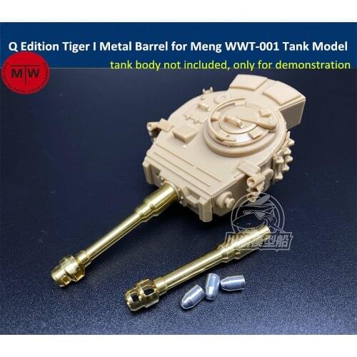 Q Edition Metal Barrel Shell Kit for Tiger I for Meng WWT-001 German Heavy Tank Model CYD020