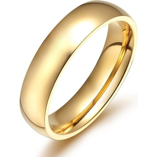 Milangirl Atmospheric Simple en Glossy Ring First Choice for Men Women Banquet Parties Ring Jewelry Ring