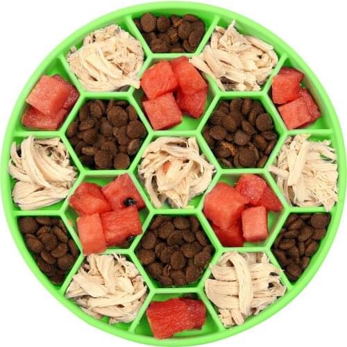 Dog Slow Feeder Bowl Pet Slow Food Plate Medium Small Dogs Anti Gulping Food Bowl Food Training Pet Feeder Supplies