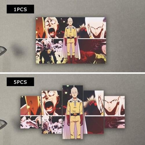 Canvas Poster One Punch Man Saitama Wall Art Painting Posters and Prints Nordic Wall Pictures for Home Decor No Frame
