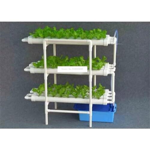 New Hydroponics System Planting Horticultural Layered Three-dimensional Planting Rack 12 Pipes Soilless Cultivation Equipment