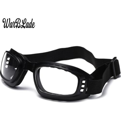2019 New Fashion Goggles Glasses Vintage Motocross Classic Goggles Retro Pilot Cruiser Steampunk Bike UV400 Occhiali Ciclismo