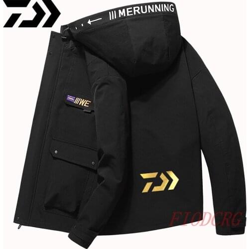 New DAIWA Fishing Shirts Spring Autumn Thin Breathable Cycling Fishing Clothing Men Sport Hooded Anti Uv Fishing Jackets