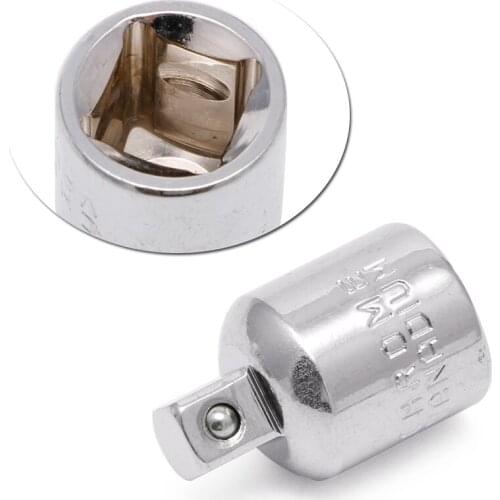OOTDTY 3/8" Convert To 1/4" Ball Lock Ratchet Socket Adapter Reducer Converter Tool