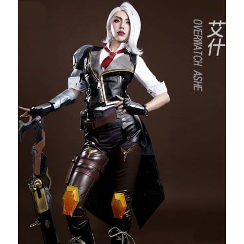 OW Ashe cosplay costume Full Set new year costume gift coat shirt pants
