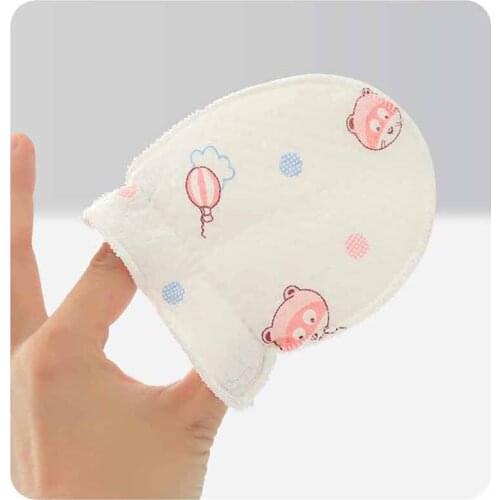 2 Pair/Sets Winter Newborn Baby Gloves Cotton Anti Scratching Mittens Soft Cartoons Infant Glove Protection Face Scratch Gloves