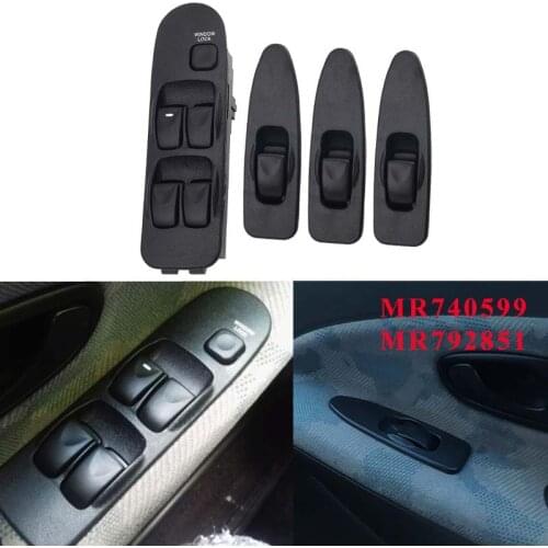 4PCS Electric Power Window Control Switch MR740599 Front Left Right Window Switch Panel for Mitsubishi Carisma