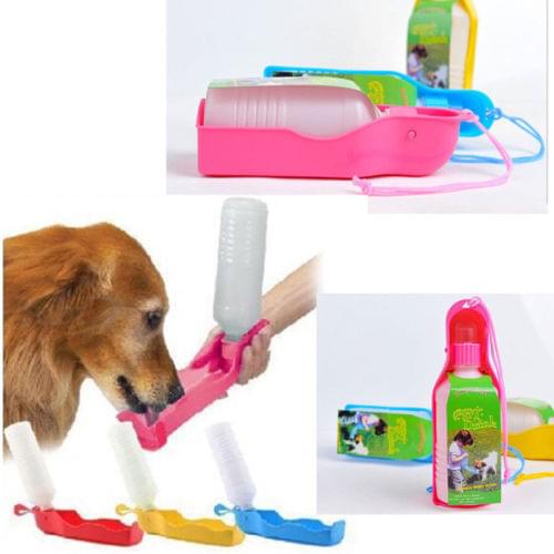 250ML Outdoor Portable Pet dog Water Bottles Foldable Tank Drinking Design Travelling Bowl Feeding Dispenser