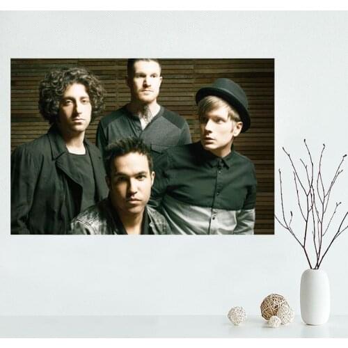 Modern Picture FALL OUT BOY Poster Paintings For Living Room Wall Art Canvas Fabric Cloth Decoration Poster Wall Art Unframed