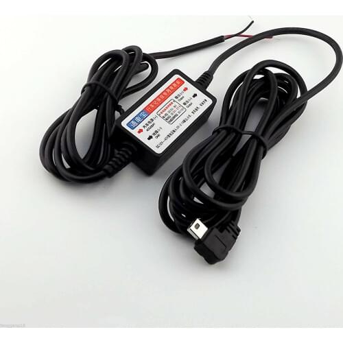 1pcs 12V-24V to 5V Step Down Mini USB Port Power Cable Car GPS DVR Dash Camera Charge