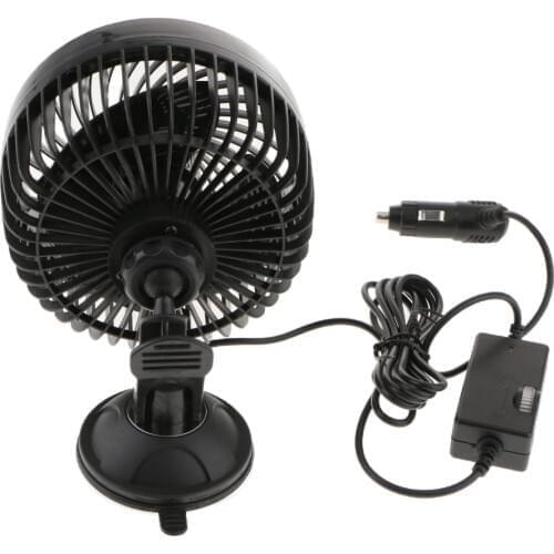 6'' 24V Car Truck Dash Windshield Fan Cooling System Suction Cup